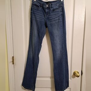 White House Black Market NOIR Jeans size 2 R Sleek Boot